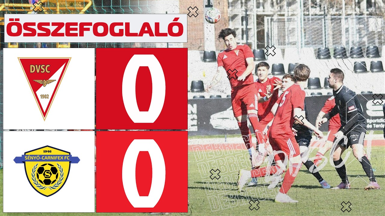Összefoglaló: DVSC II - Sényő FC 0-0