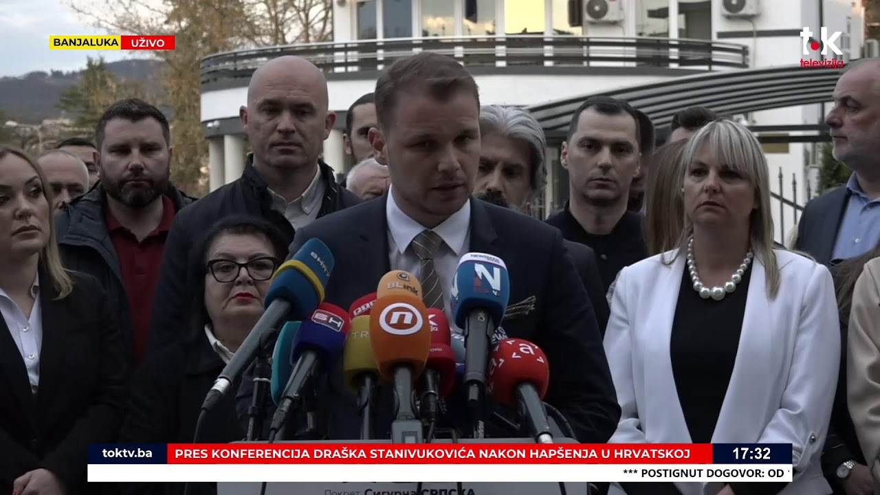 Pres konferencija Dra&scaron;ka Stanivukovića nakon HAP&Scaron;ENJA u Hrvatskoj || TOK TV || 2026