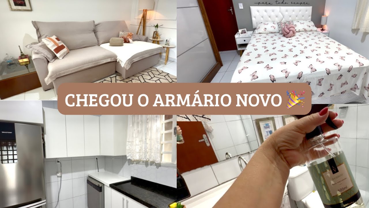 Armários novos, banheiro brilhando e tempo pra mim 💆🏼‍♀️ 🏃🏼‍♀️