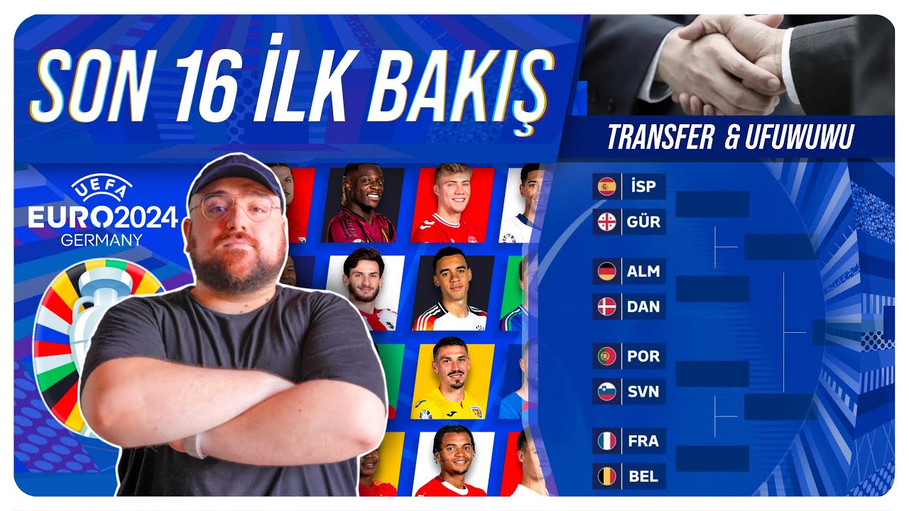 Euro 2024 Son 16 Eşleşmelerine İlk Bakış | Transfer Gelişmeleri | Uwufufu