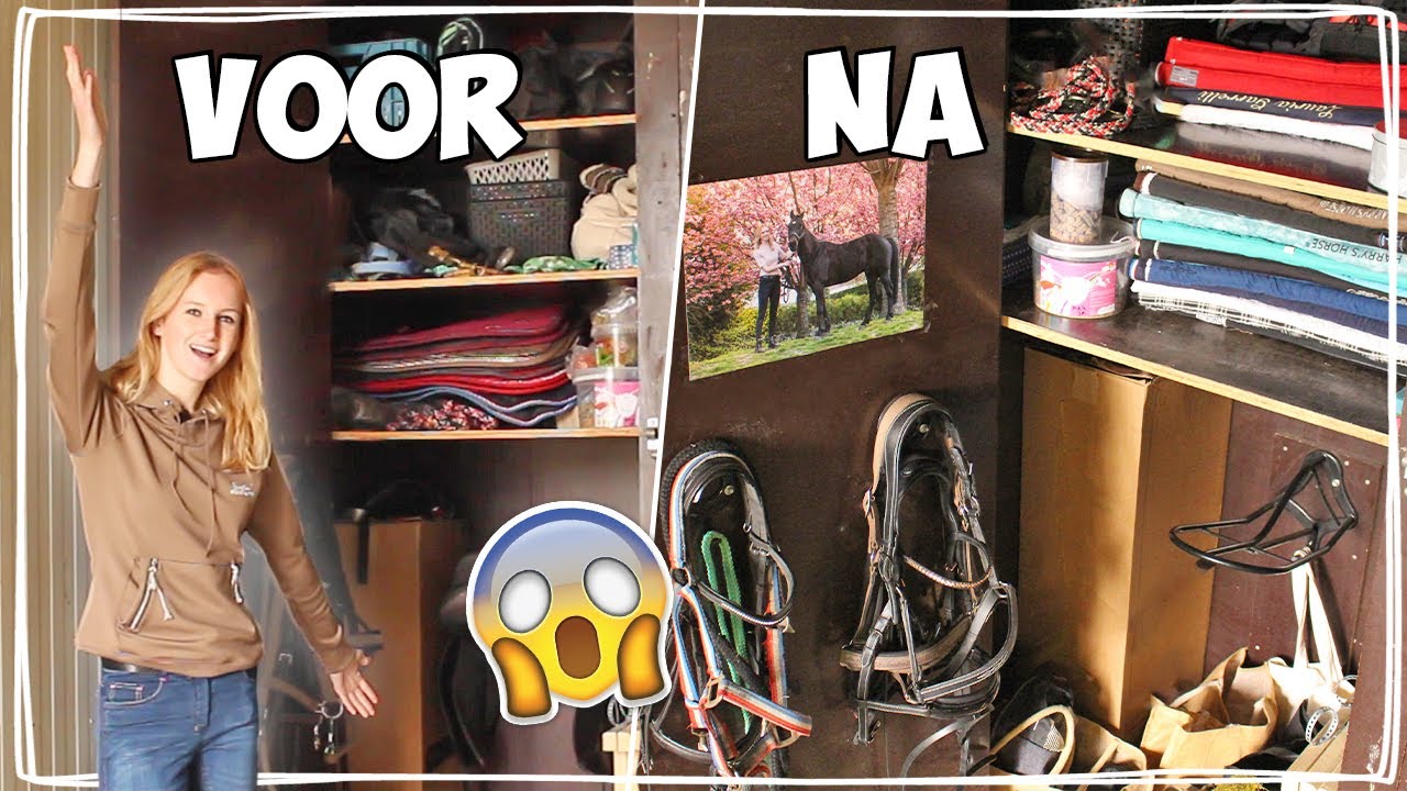 MIJN NIEUWE ZADELKAST INDELEN! DIT IS MJN MEGA ZADELKAST! 🤩 | Daphne draaft door