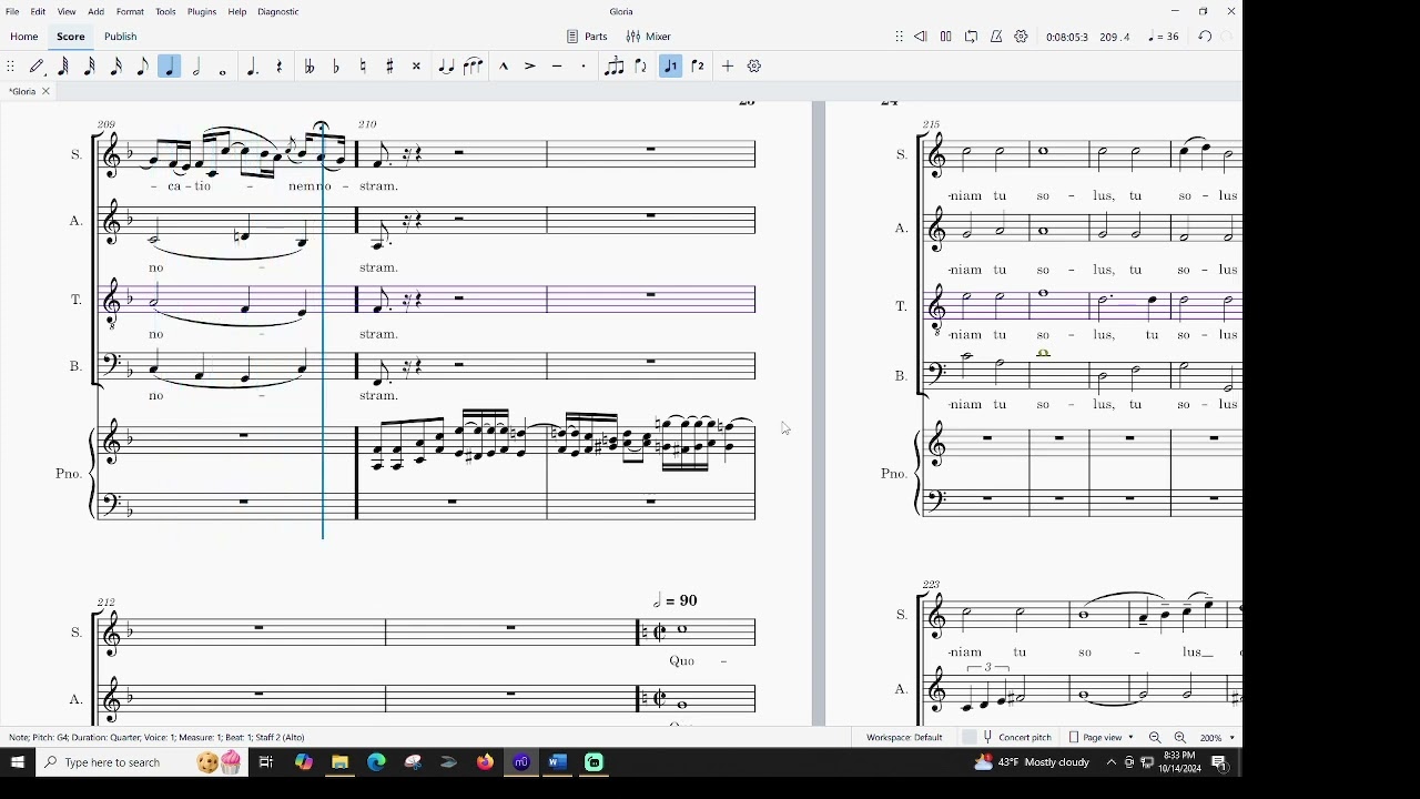 Gloria from Messa Di Gloria, Puccini, Tenor practice video