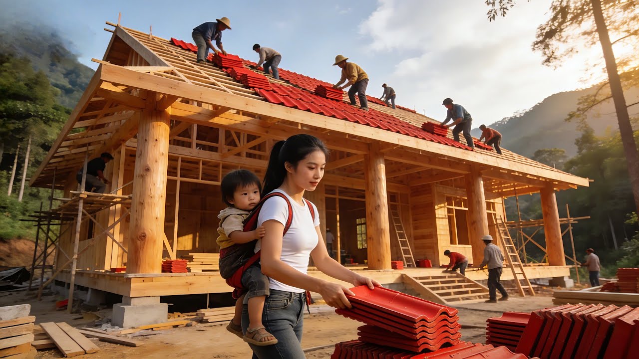 Building a House in the Forest: A Story of Willpower and Neighborly Kindness.|By@Single mom life