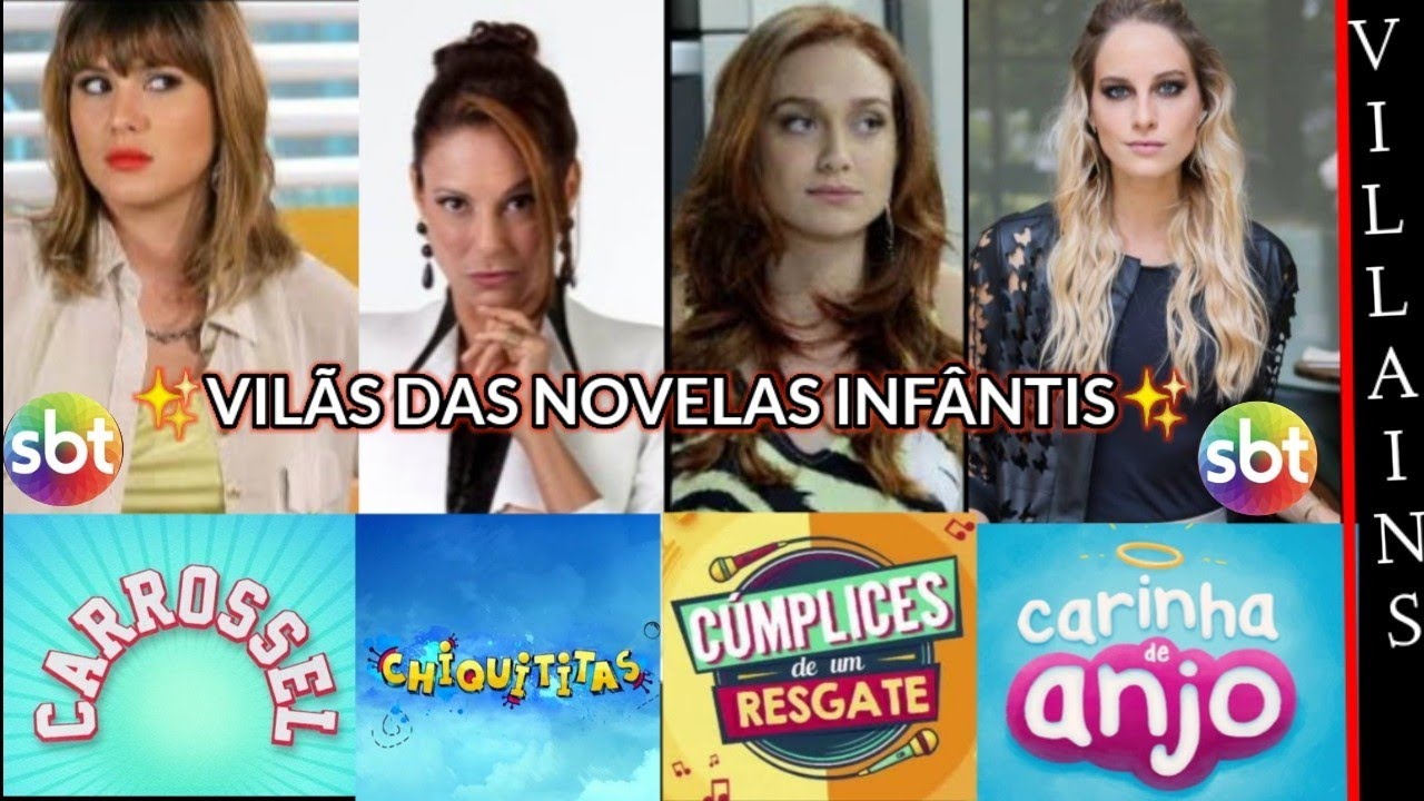Vilãs das Novelas INFÂNTIS do SBT | Versão | - As melhores vilãs principais (Adultas).