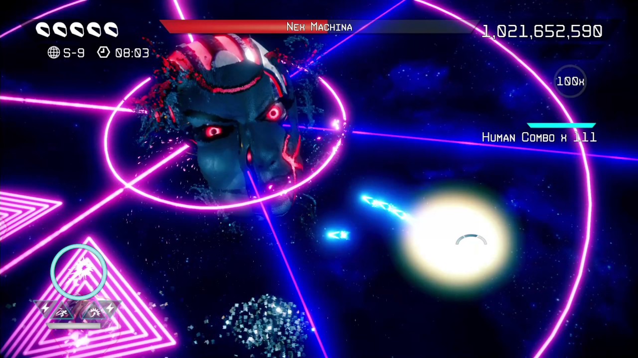 Nex Machina - Giant Face Boss Destroyed (SECRET BOSS)