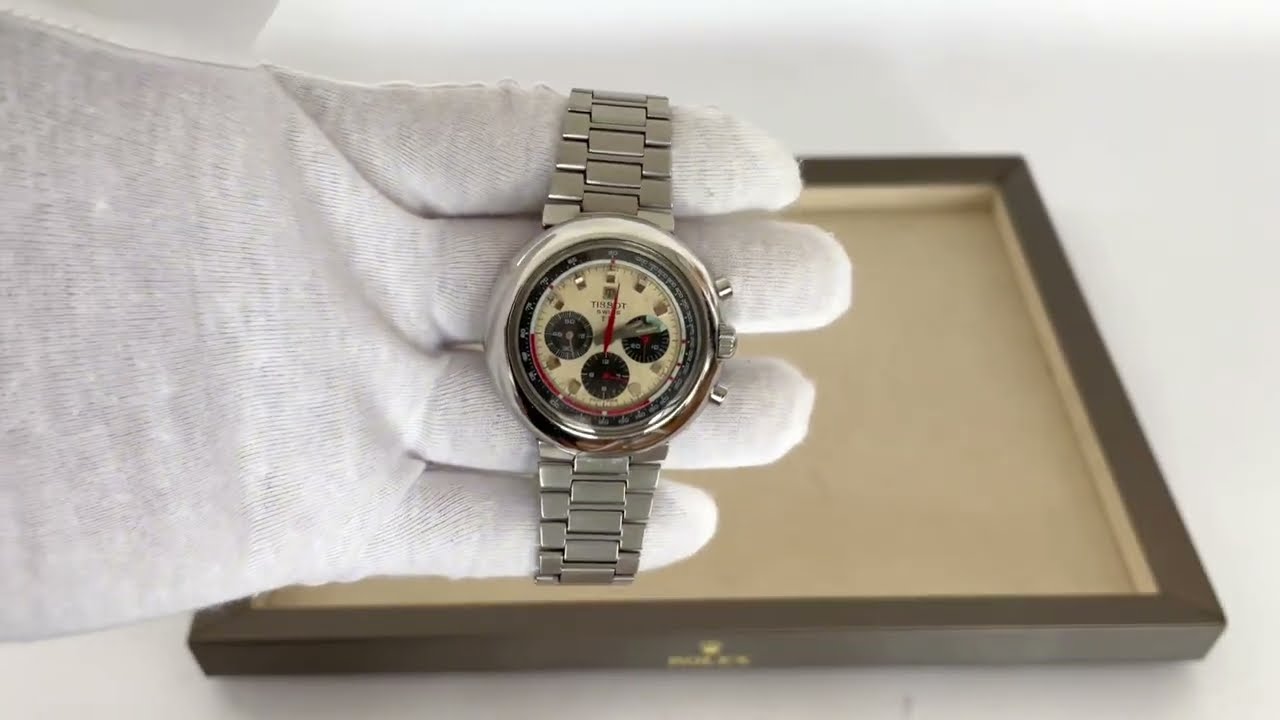 Vintage TISSOT T12 chronograph men's watch with Lemania 873