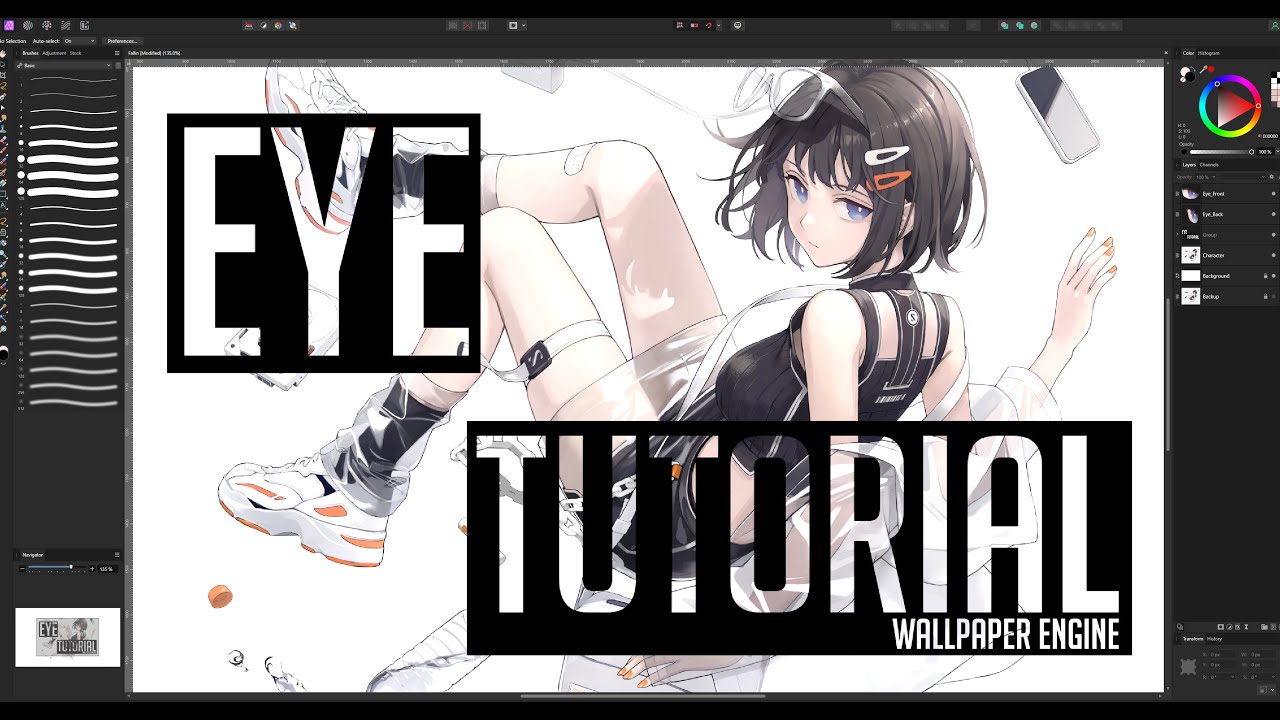 Wallpaper Engine Tutorial -  Basic Eye Blinking