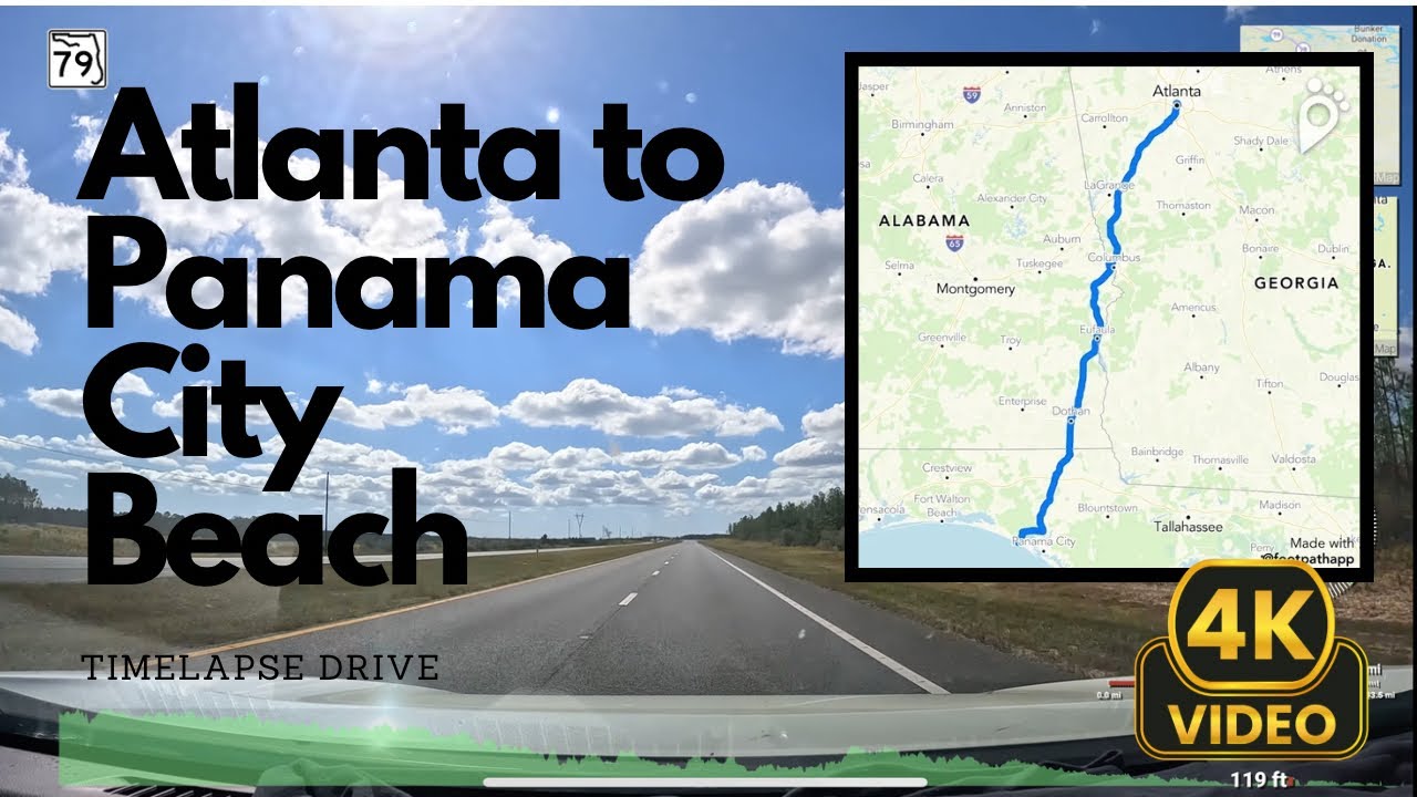 ATLANTA, GA TO PANAMA CITY BEACH, FL | 4K TIMELAPSE DRIVE