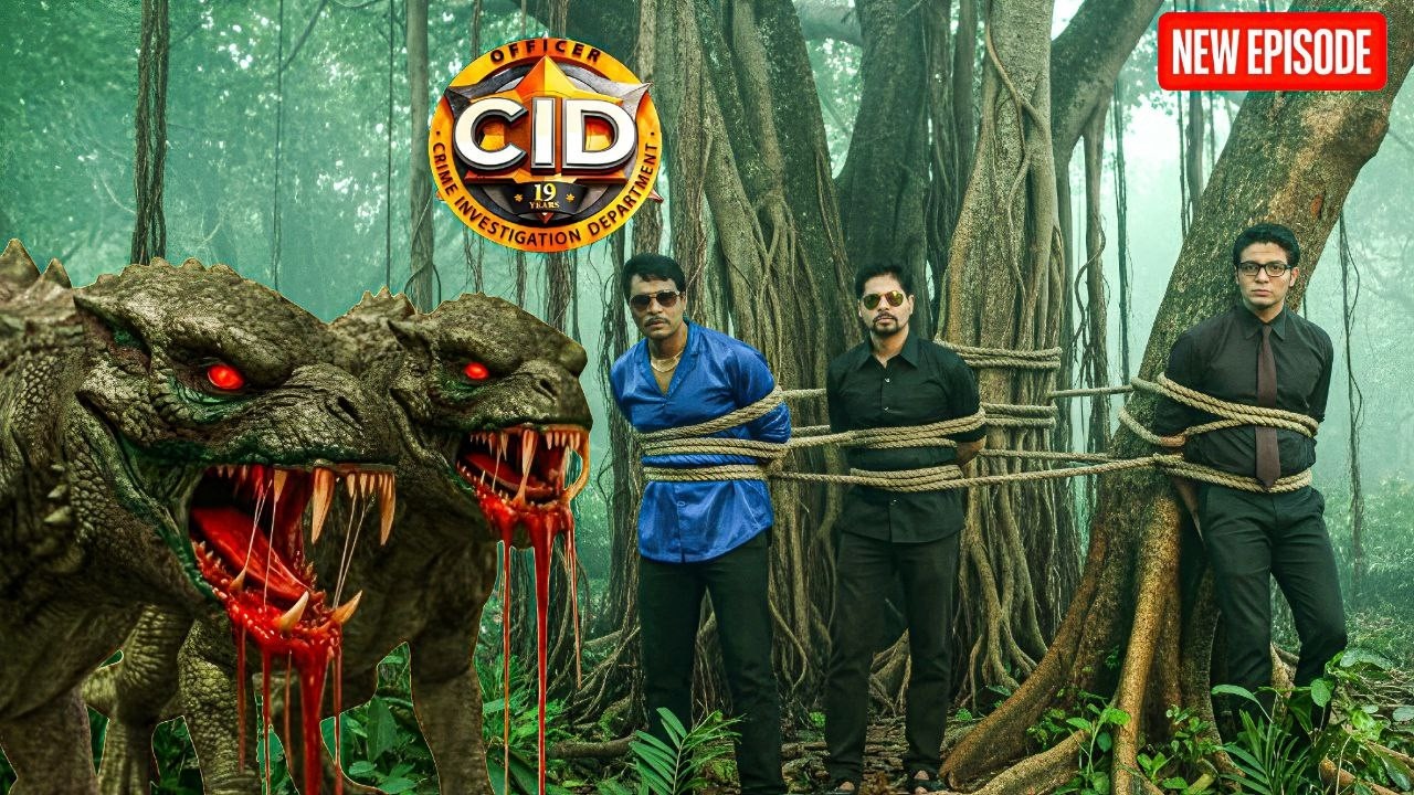 CID टीम को बरगद के पेड़ से बांधा और छोड़ दिए खतरनाक जानवर || CID | Latest Episode ||
