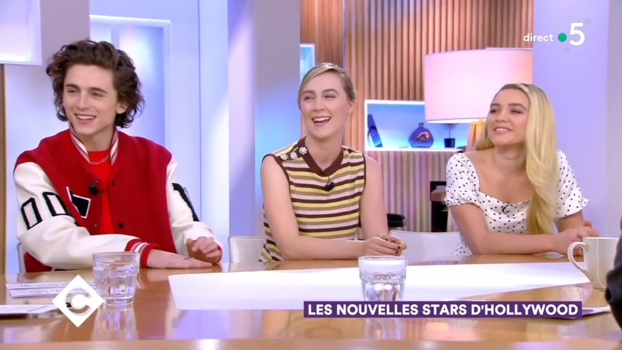 Timothée Chalamet, Saoirse Ronan And Florence Pugh talk 'Little Women' (English Subtitles)