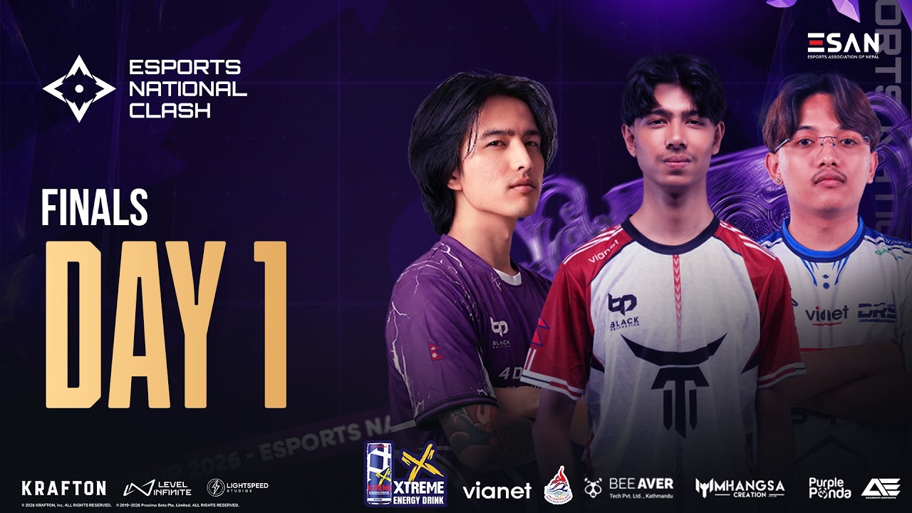 [PUBG] ESPORTS NATIONAL CLASH 2026 | GRAND FINALS DAY 1 | #DRS #T2K #TGB #ASL