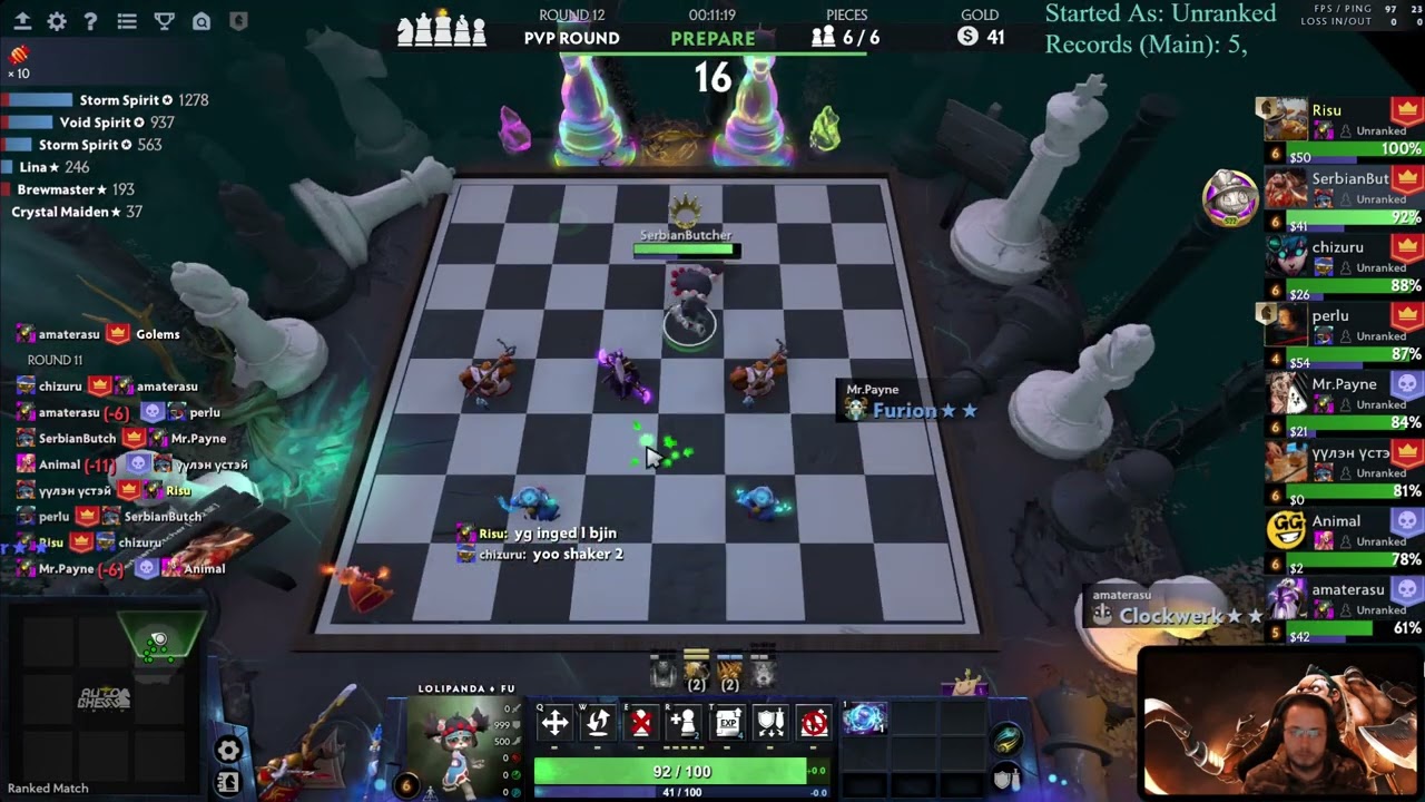 6 Gods 4 Taurens with Storm T3! 28.02.2023 Dota Auto Chess New Season Calibration!
