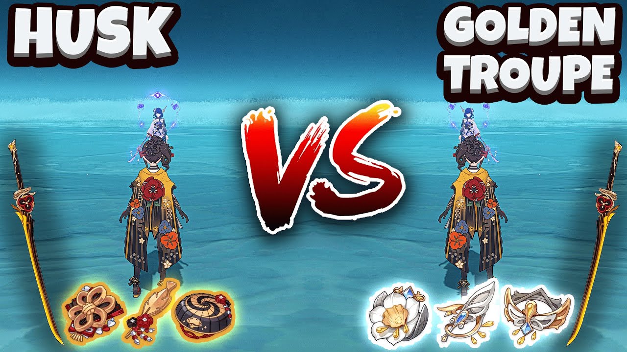 Chiori 4 Piece Husk of Opulent Dreams VS 4 Piece Golden Troupe