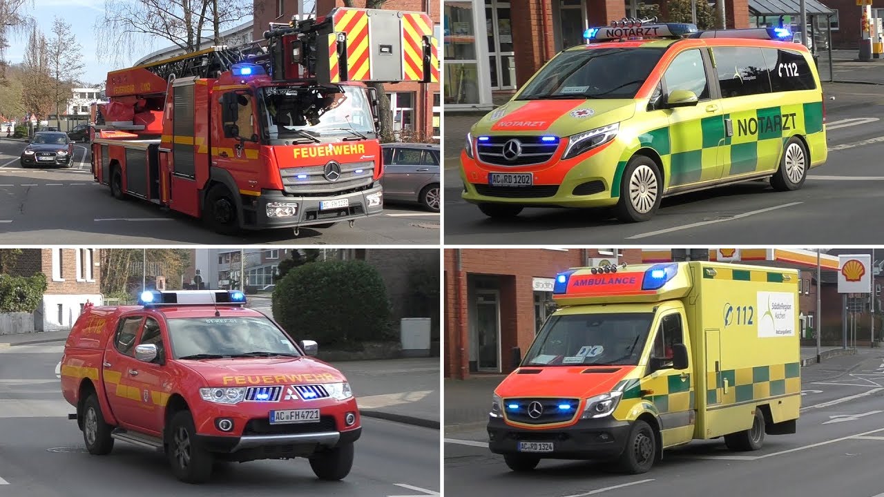[KEF] Einsatzfahrten Feuerwehr und Rettungsdienst StädteRegion in Herzogenrath