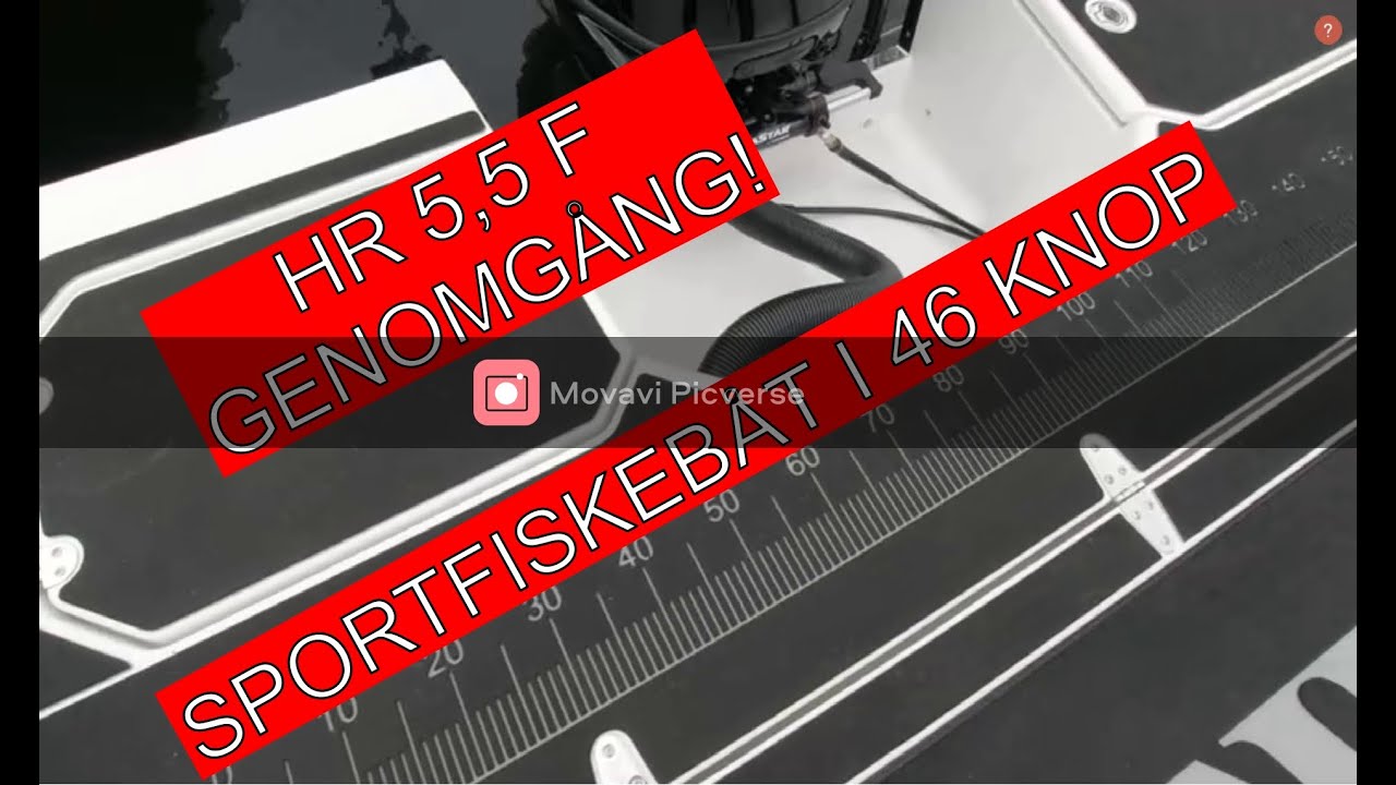 HR 5,5F   Genomgång av populär och snabb  sportfiskebåt som gör 46 knop!
