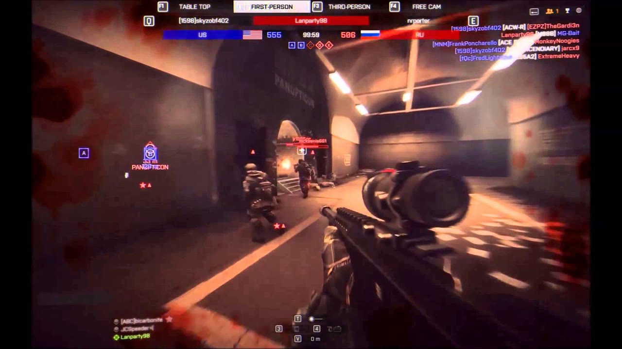 BF4 Hacker caught on spectator 4