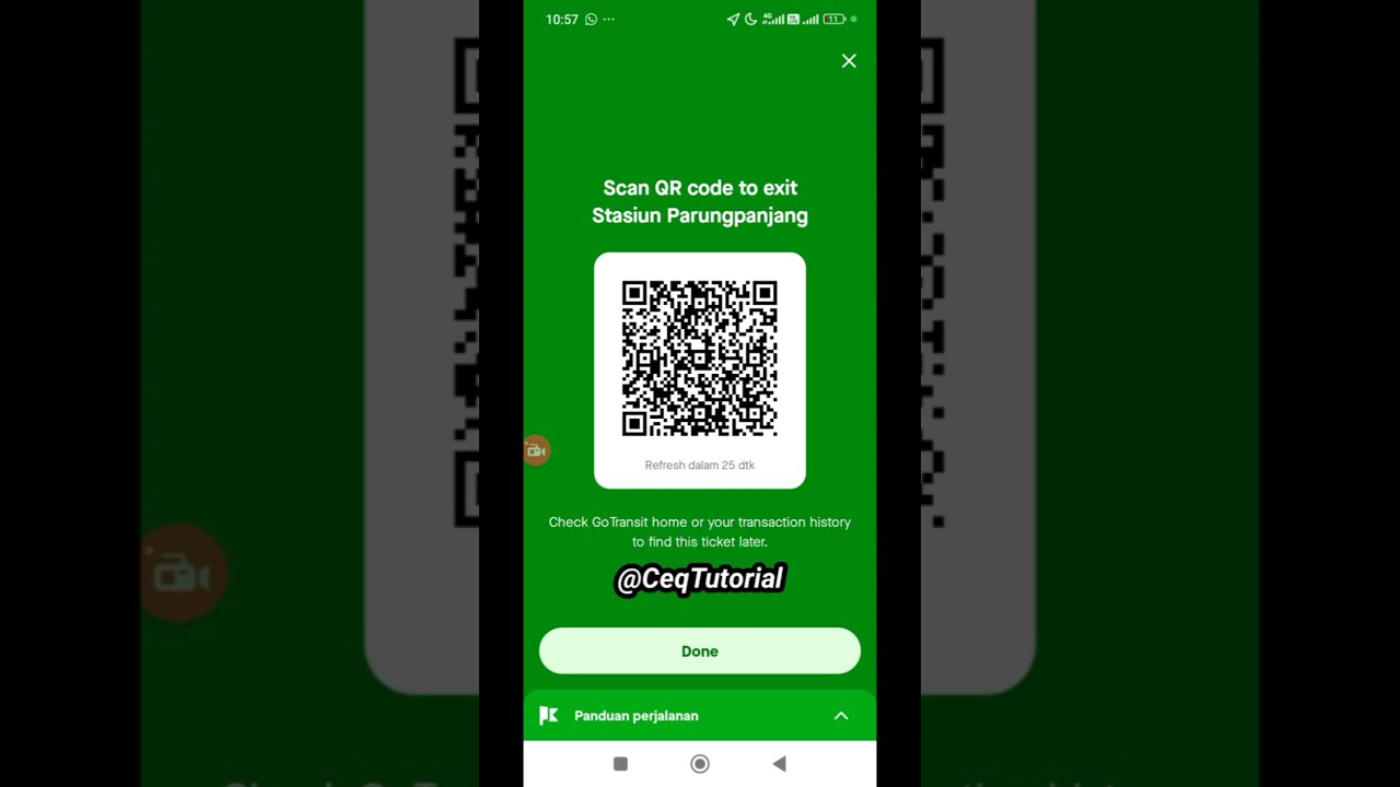 Cara beli E-ticket Kereta Api KRL Commuter Line via ONLINE Aplikasi GOJEK #shorts #tutotrial