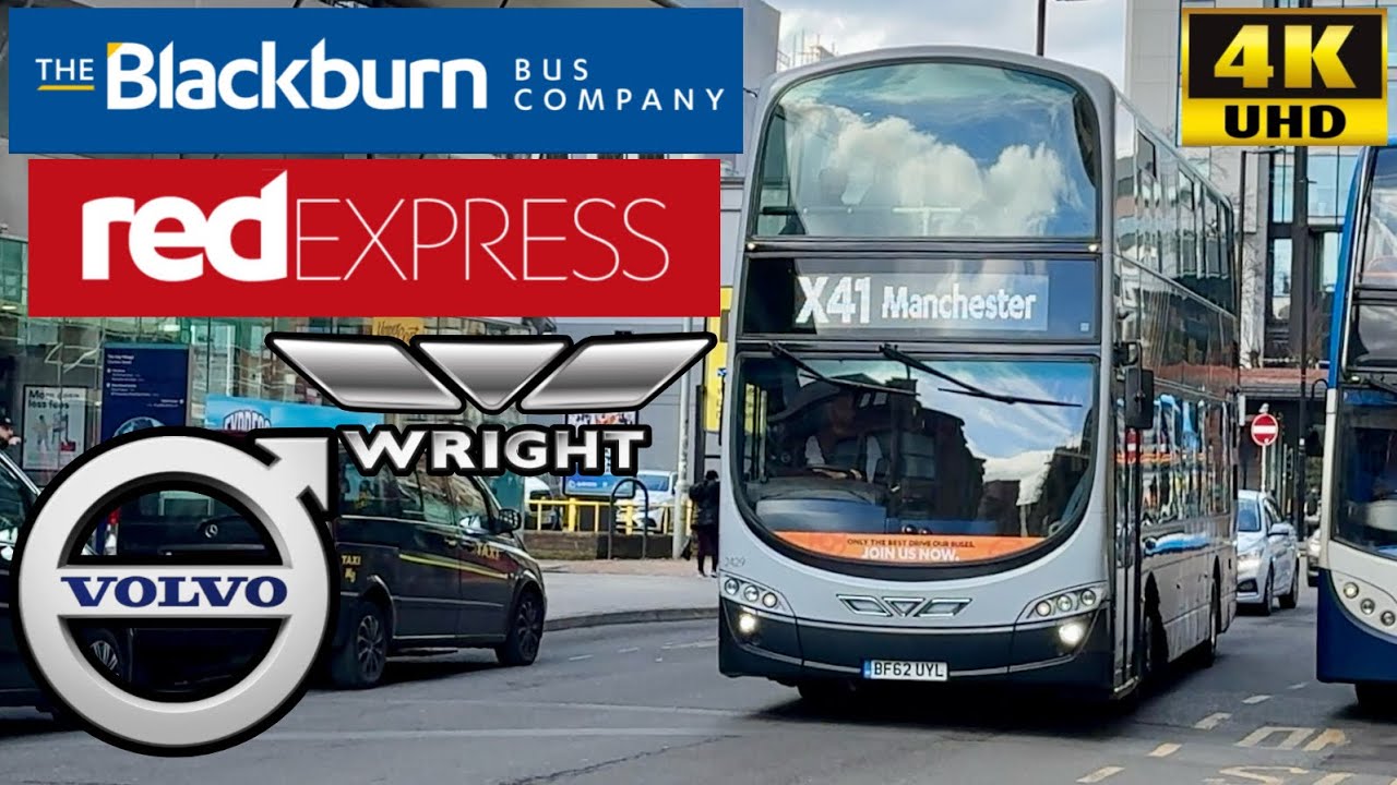 [Transdev: Red Express X41 Accrington to Edenfield via Haslingden] Wright Eclipse Gemini2 Volvo B9TL