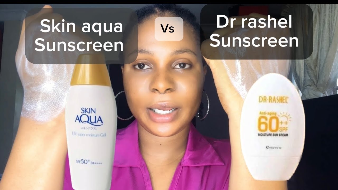 My honest review on skin aqua and dr rashel sunscreen # viral video