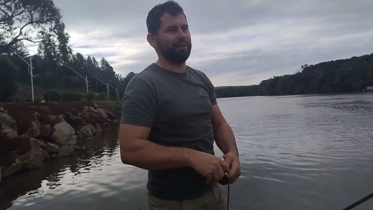 Pesca Magnética em cima da balsa