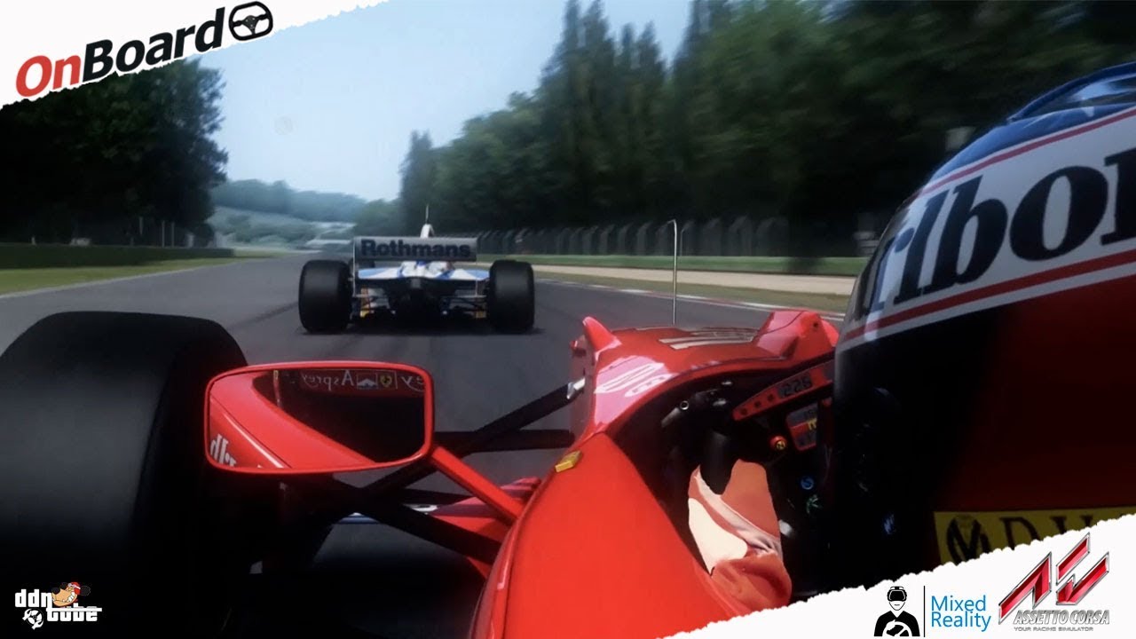 Mixed Reality Assetto Corsa Schumacher vs Villeneuve at Imola