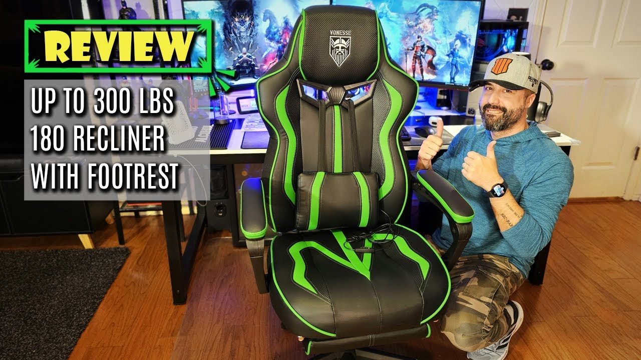 Upgrade Your Gaming Setup with the Vonesse Green Chair