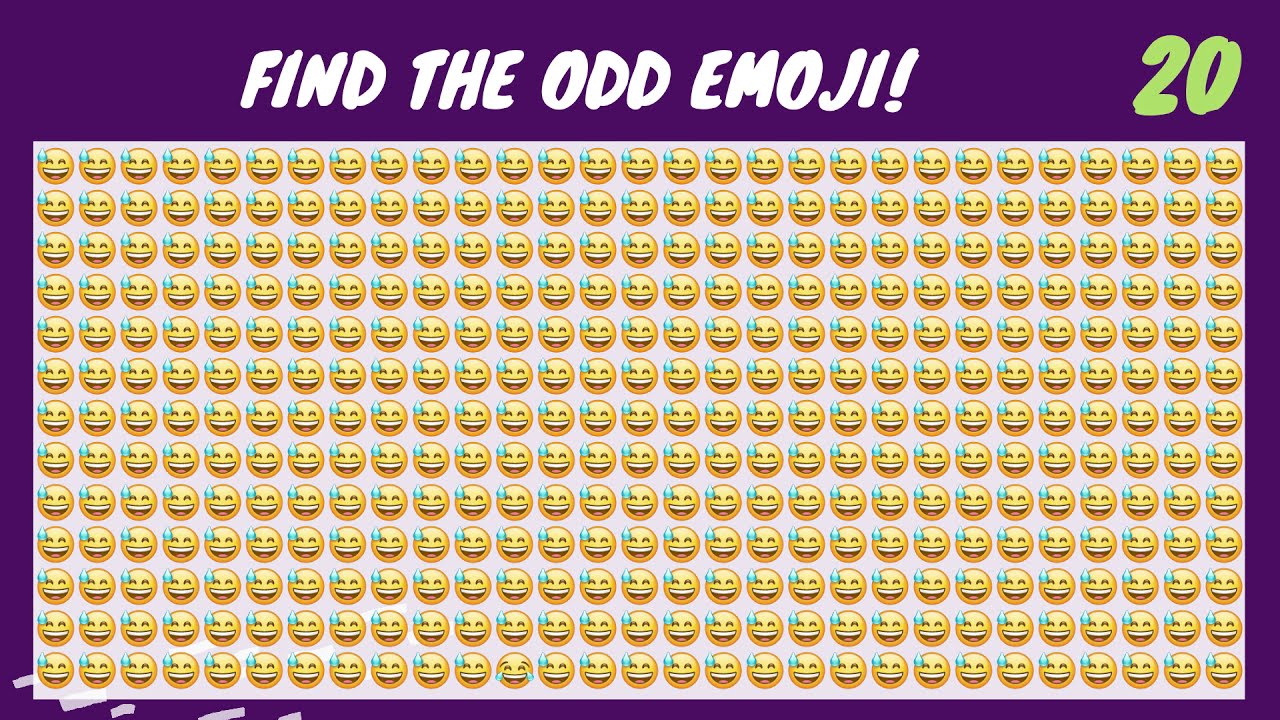 FIND THE ODD EMOJI #11 HARD EDITION