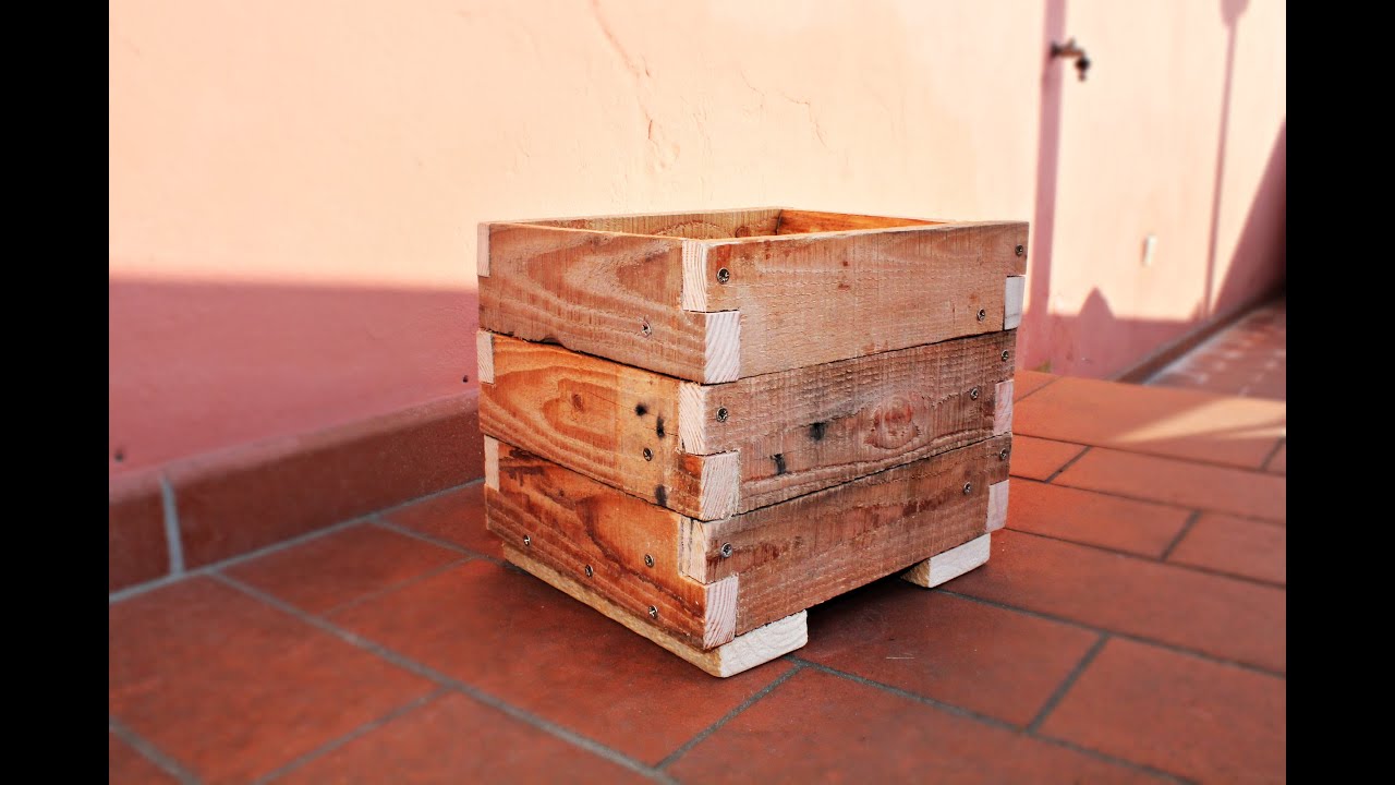 Fioriera portavaso - riciclo pallet - Fai Da Te