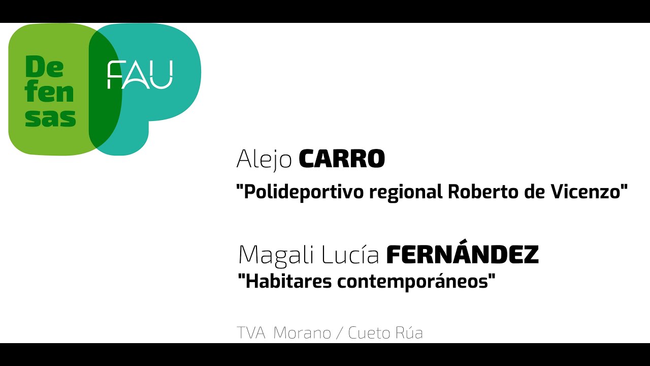 Defensa de PFC  CARRO   FERNÁNDEZ  TVA Morano  Cueto Rúa