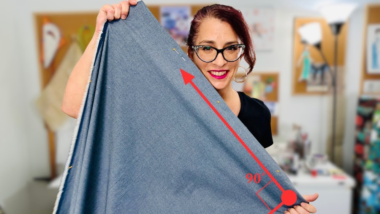 The easy method to get ANY fabric on grain