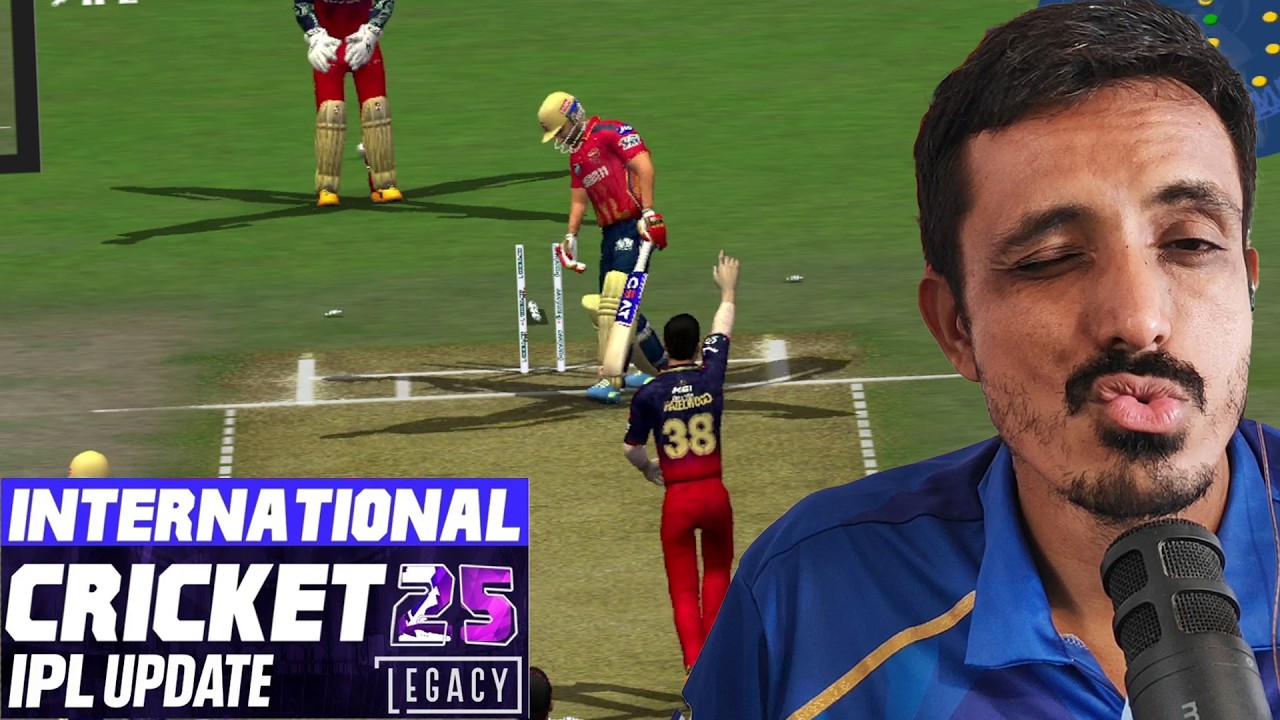 First gameplay EA Cricket 25 mod - International IPL 2025 patch | RCB vs PBKS Ahmedabad Stadium