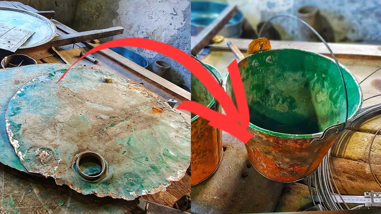 Crafting a Traditional Galvanized Metal Bucket by Hand  No Welding, No Power Tools 2025