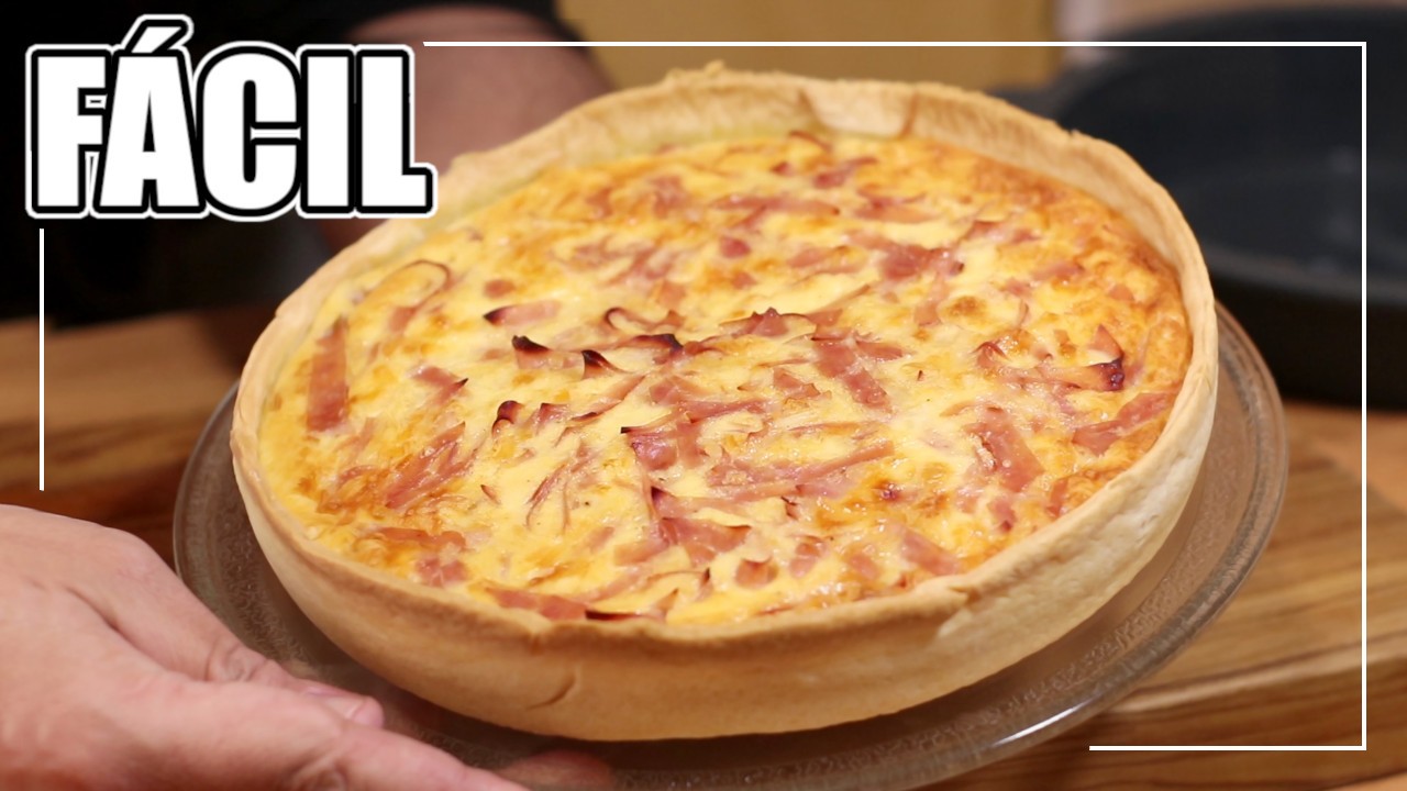 La TARTA de JAMÓN y QUESO Más FÁCIL, Rápida y DELICIOSA!!!!