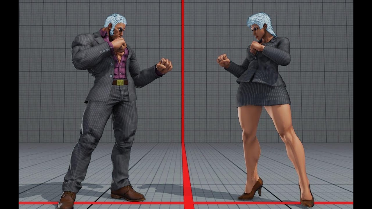 【SFV MOD】Female Urien，性转mod 女版尤里安 身高2米大姐大