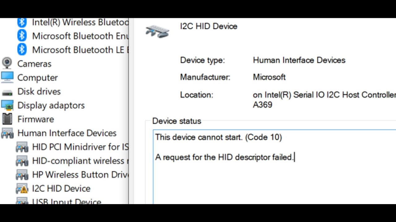 Fix Touchpad Not Working Error Code 10 This Device Does Not Start On Windows 11/10 PC