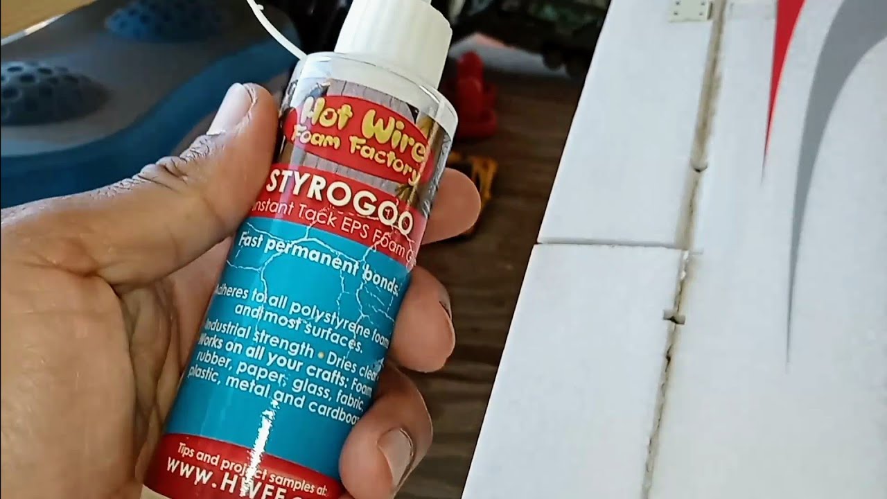 how to repair foam on rc airplane?