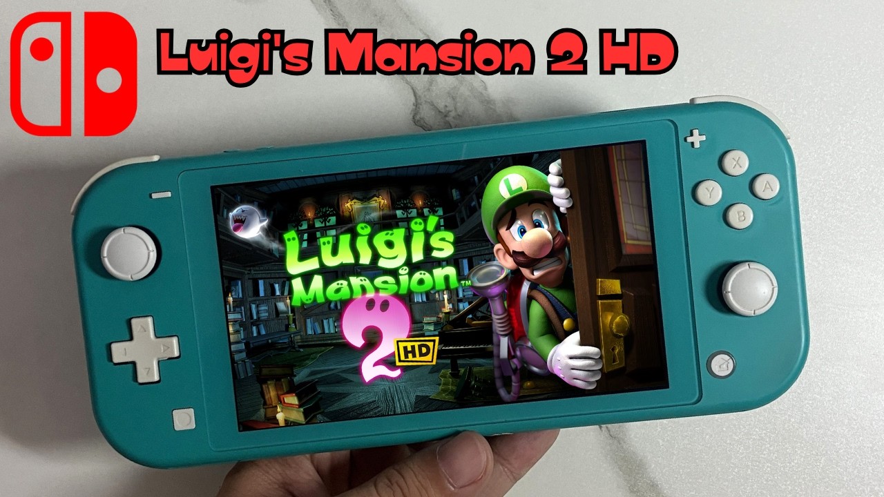 Luigi's Mansion 2 HD on Nintendo Switch Lite Gameplay Handheld