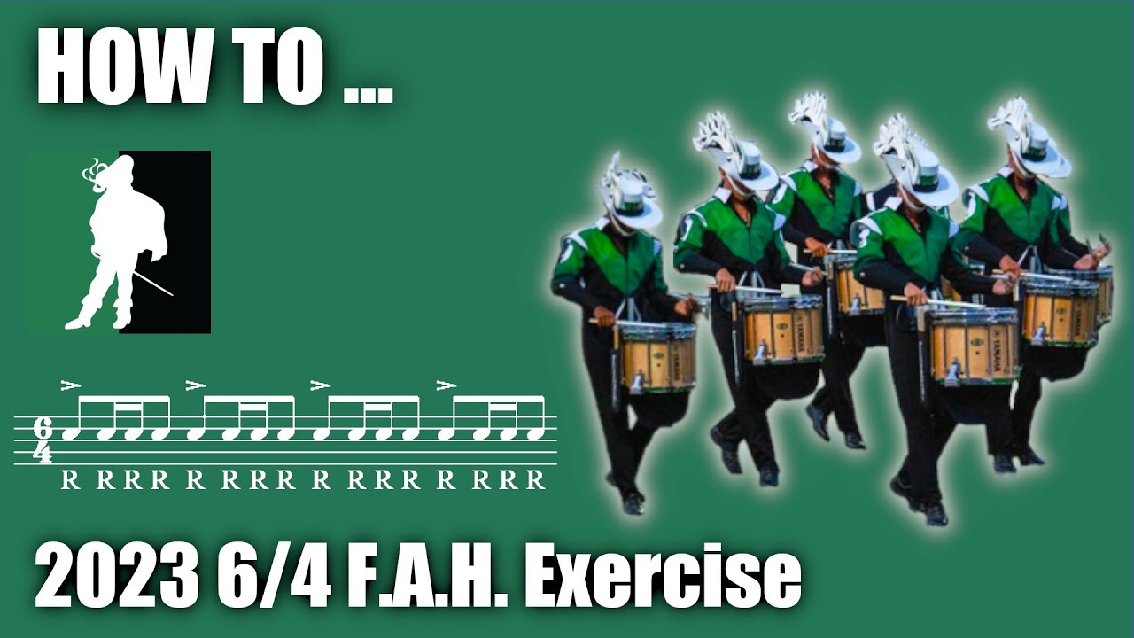 How to Play Cavaliers 2023 Snare line flam accent height Exercise