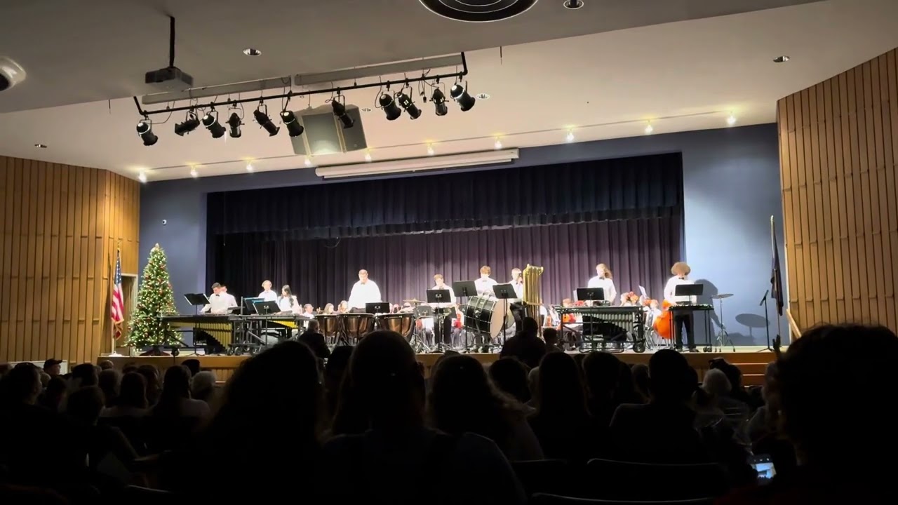 NHS Percussion Band Performing Snowpocalypse - 12/8/24