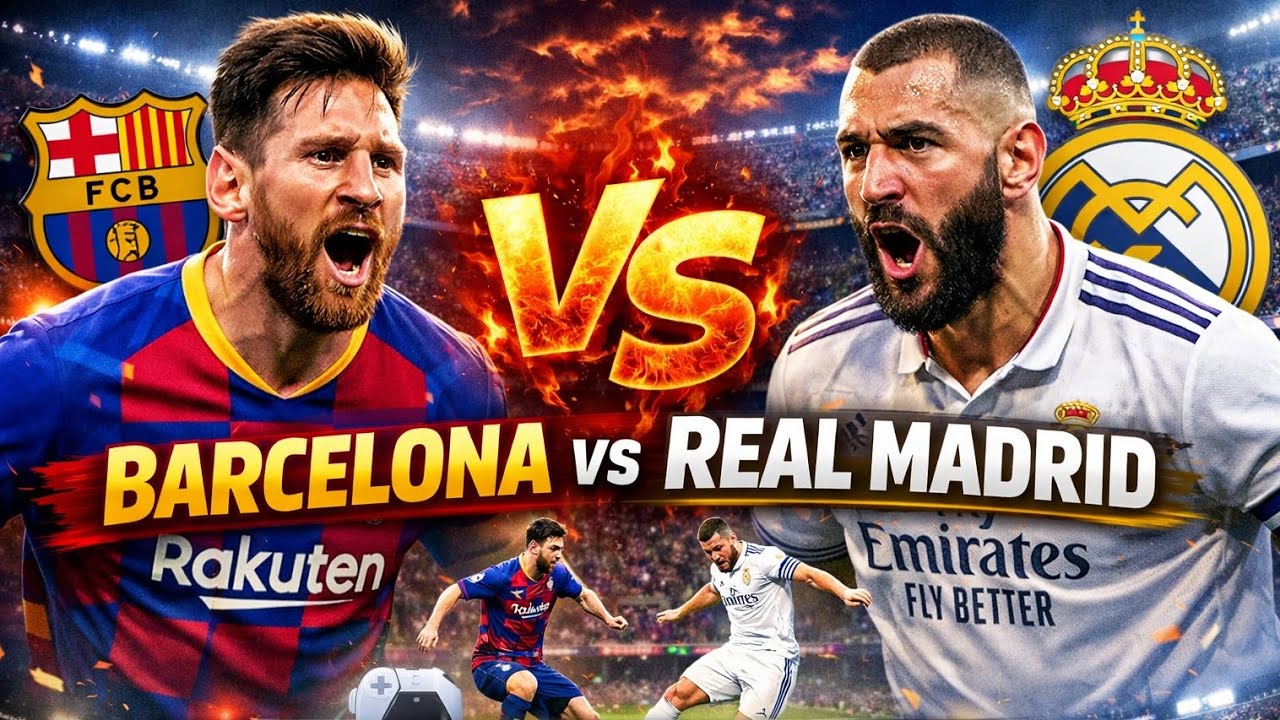 🔥 Barcelona vs Real Madrid | PS5 Gameplay ⚽🔥