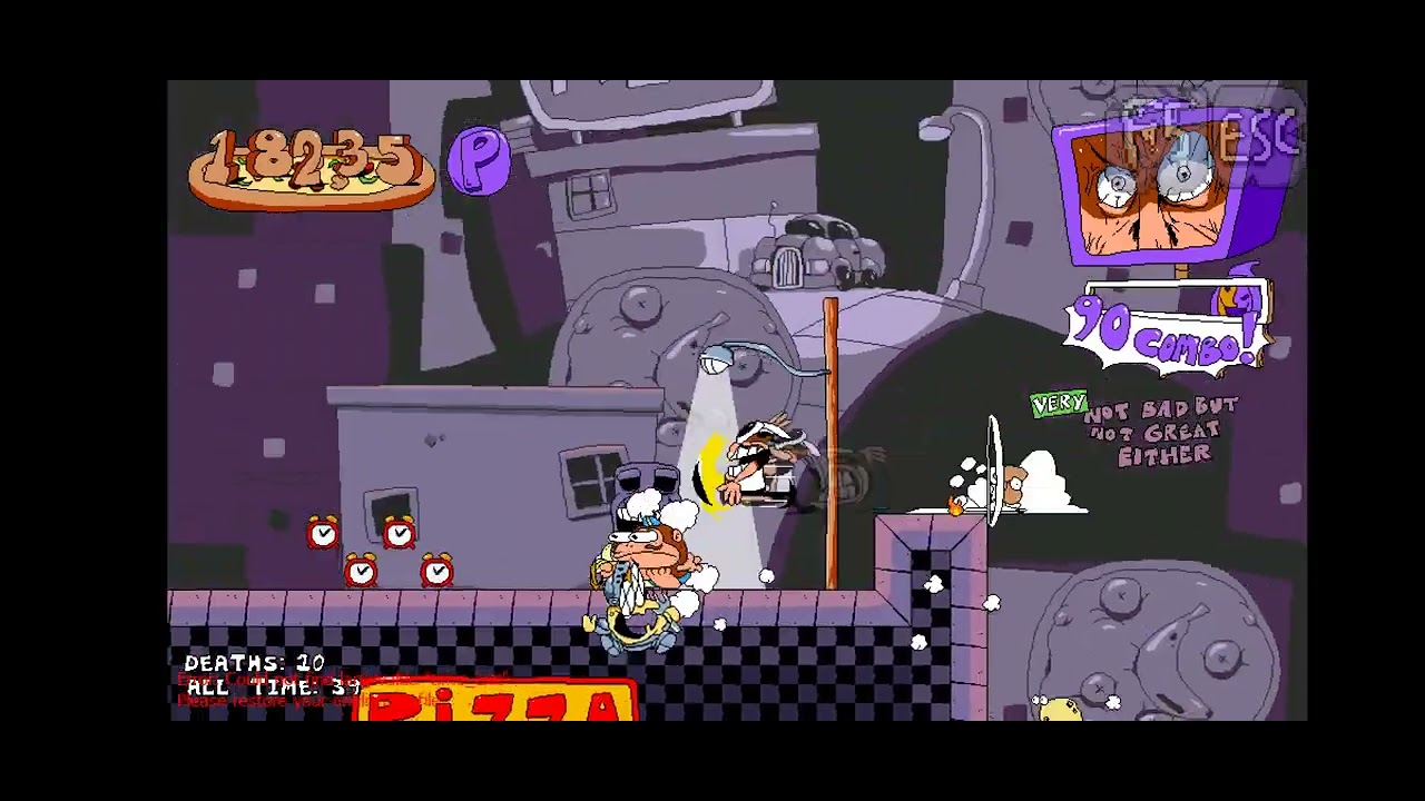 Pizza tower lap 3