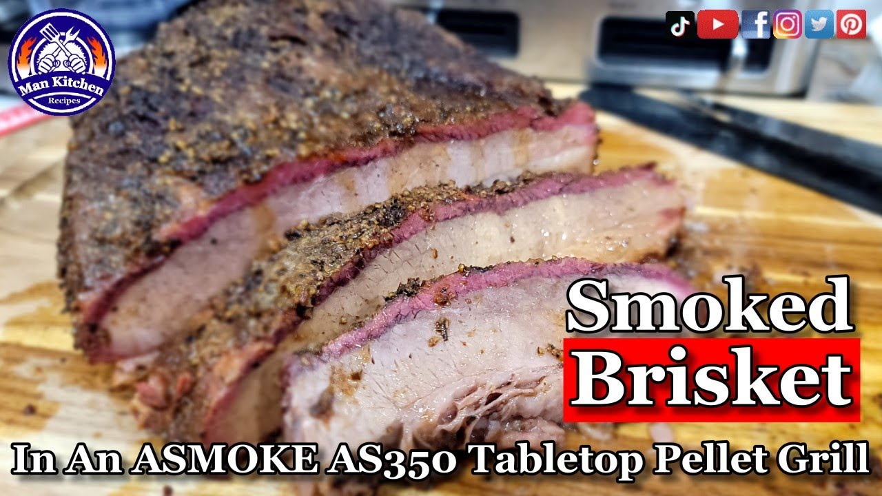 How I Smoked A Brisket In My ASMOKE AS350 Portable Pellet Grill