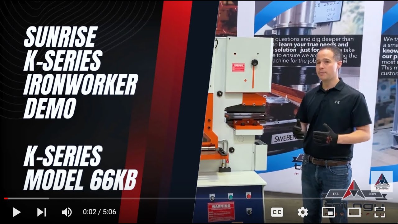 Sunrise IW-66KB Ironworker Demo