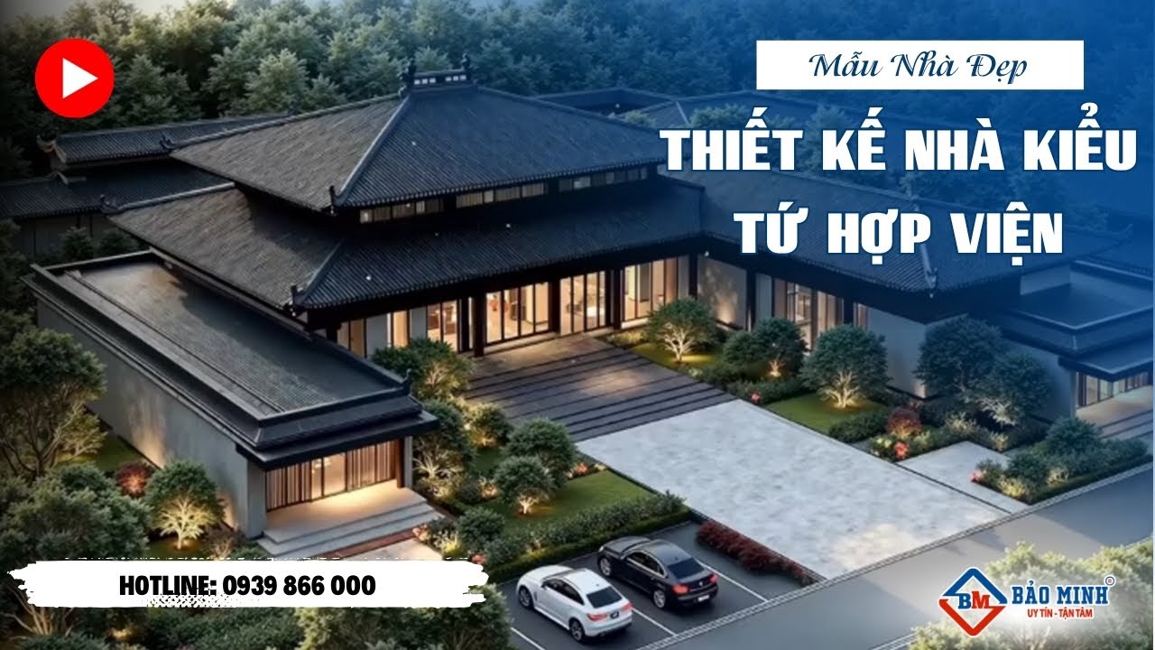 Thiết kế nh&agrave; kiểu tứ hợp viện | X&acirc;y Dựng Bảo Minh