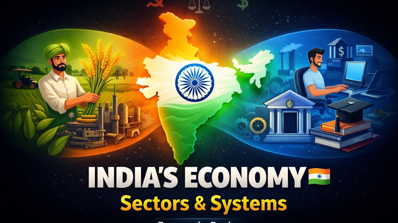 Chapter 2 :- INDIA’S ECONOMY 🇮🇳 | Economic Systems & Sectors | Economic Basics