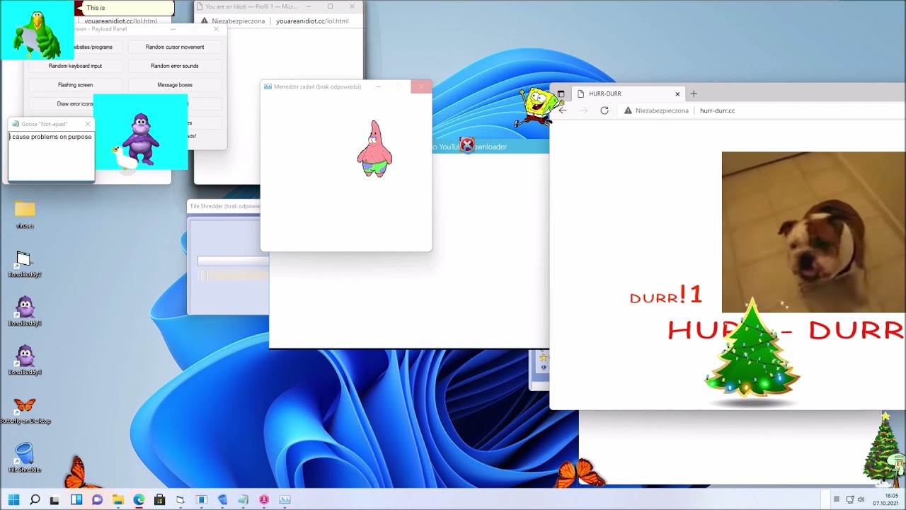 Niszczenie Windows 11 za pomocą wirusów!