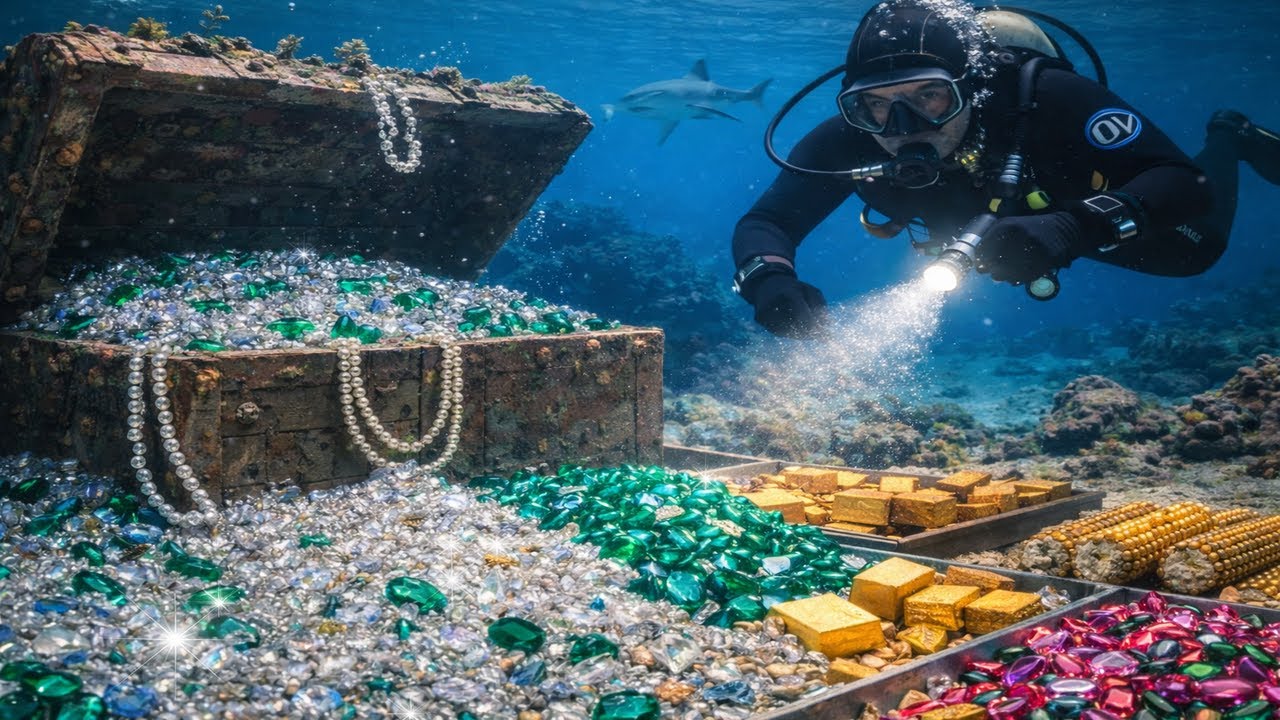 Diamond, Gold, and Emerald Treasure Discovered on the Ocean Floor After 300 Years
