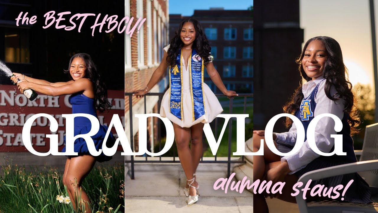 College Graduation Vlog + Photoshoot (NCAT)
