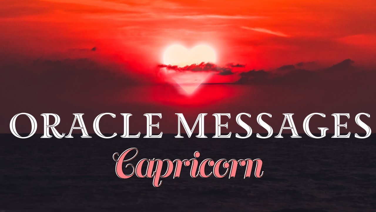 Capricorn- NOTHING CAN STOP HEAVEN From SENDING THIS, Because For YOU, It's YOUR PEACEFUL RESOLUTION