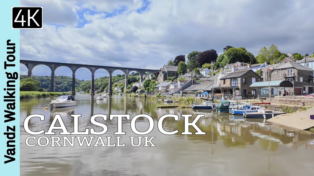Calstock Cornwall UK🇬🇧 - Tamar Riverside Village with a Viaduct - Walking Tour